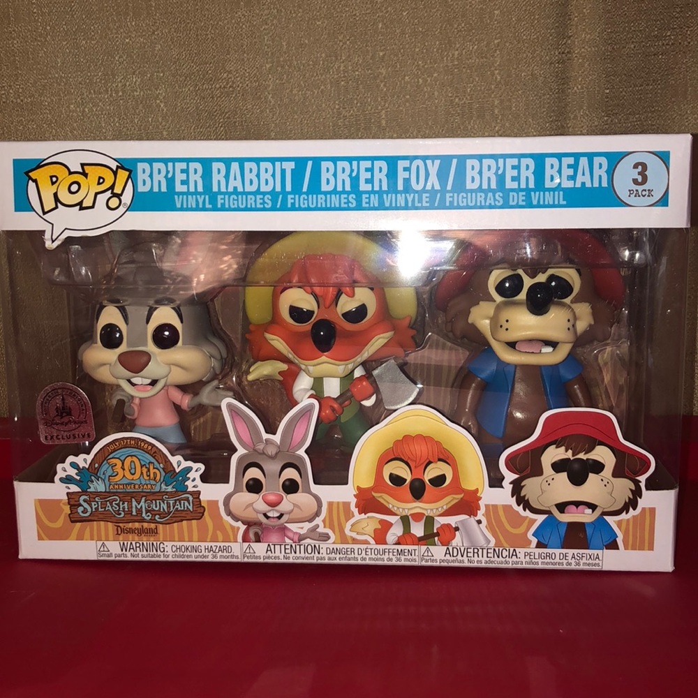 Splash mountain Funko pop 3 set
